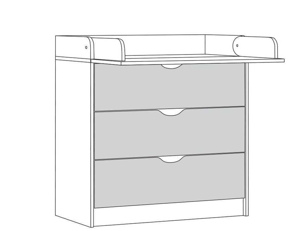 Пеленальный комод ширина 50